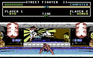 Street Fighter II [Cassette Version] screenshot 5 for Commodore 64